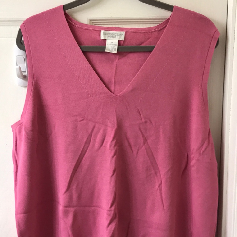 3X Worthington Pink Vest